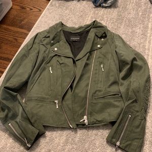 Club Monaco green suede jacket